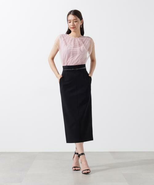 PINKY & DIANNE / ピンキーアンドダイアン カットソー | [UVカット/接触冷感/吸水速乾]フロントチュールブラウス | 詳細4