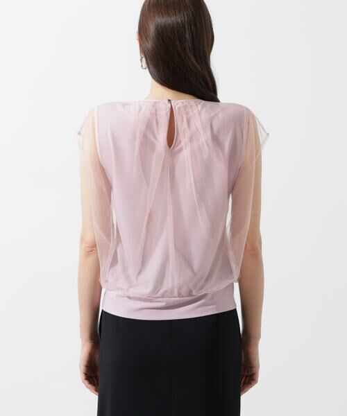 PINKY & DIANNE / ピンキーアンドダイアン カットソー | [UVカット/接触冷感/吸水速乾]フロントチュールブラウス | 詳細6