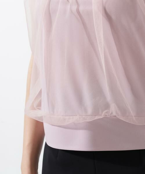 PINKY & DIANNE / ピンキーアンドダイアン カットソー | [UVカット/接触冷感/吸水速乾]フロントチュールブラウス | 詳細9
