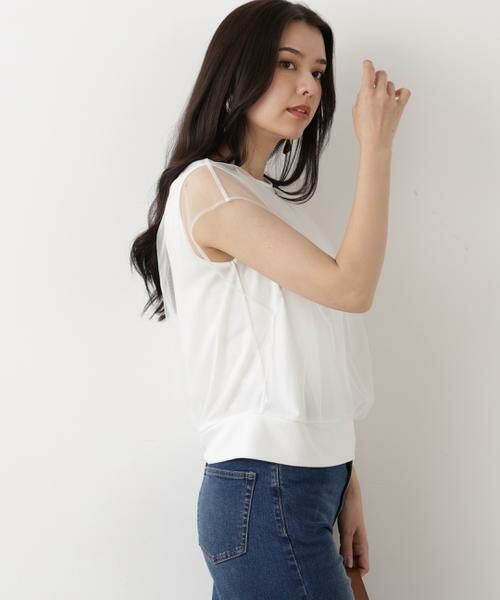PINKY & DIANNE / ピンキーアンドダイアン カットソー | [UVカット/接触冷感/吸水速乾]フロントチュールブラウス | 詳細19