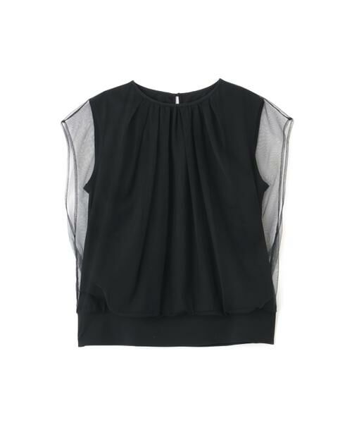 PINKY & DIANNE / ピンキーアンドダイアン カットソー | [UVカット/接触冷感/吸水速乾]フロントチュールブラウス | 詳細23