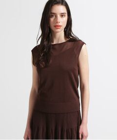 PINKY & DIANNE / ピンキーアンドダイアン ニット・セーター | ◆ボートネックシアーニットプルオーバー