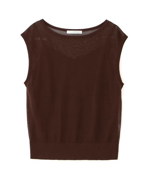 PINKY & DIANNE / ピンキーアンドダイアン ニット・セーター | ◆ボートネックシアーニットプルオーバー | 詳細7