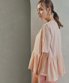 PINKY & DIANNE / ピンキーアンドダイアン カーディガン・ボレロ | ◆シアーコンビペプラムカーディガン