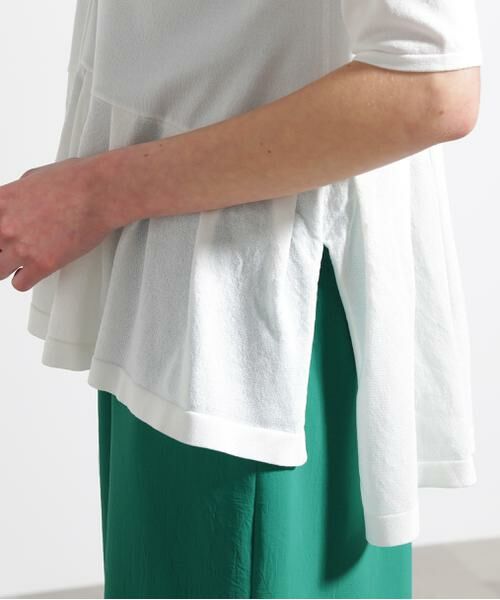 PINKY & DIANNE / ピンキーアンドダイアン カーディガン・ボレロ | ◆シアーコンビペプラムカーディガン | 詳細18