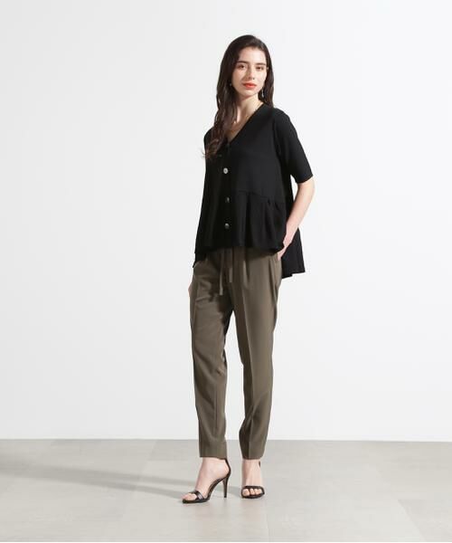 PINKY & DIANNE / ピンキーアンドダイアン カーディガン・ボレロ | ◆シアーコンビペプラムカーディガン | 詳細25