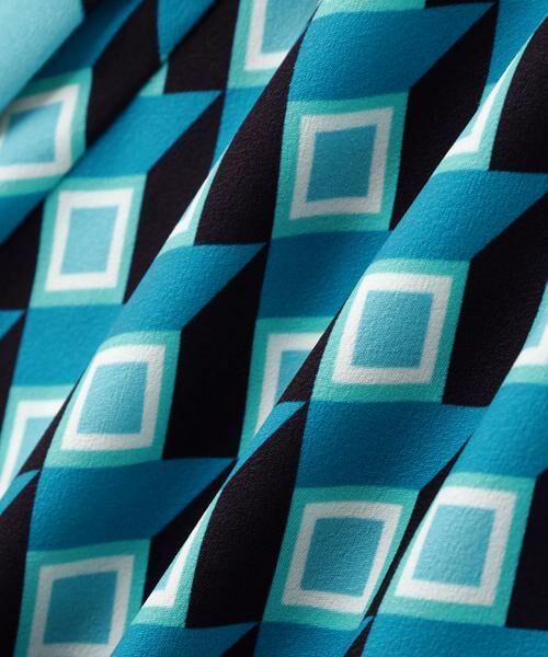 PINKY & DIANNE / ピンキーアンドダイアン シャツ・ブラウス | ジオメトリックプリントクロスリボンブラウス | 詳細18