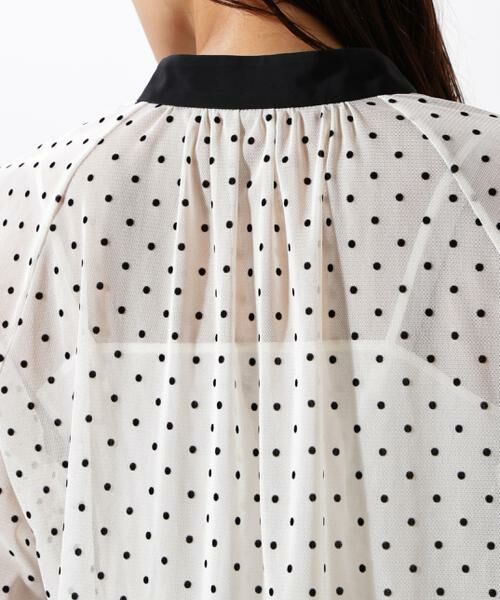 PINKY & DIANNE / ピンキーアンドダイアン シャツ・ブラウス | ドットフロッキーブラウス | 詳細11