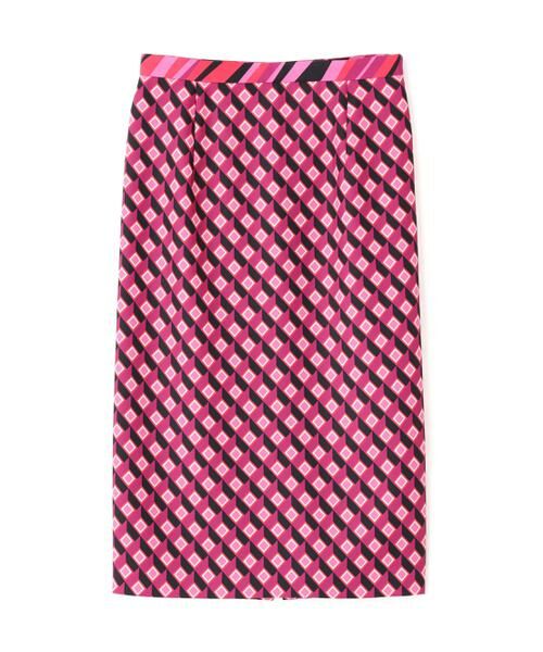 PINKY & DIANNE / ピンキーアンドダイアン スカート | ジオメトリックプリントコンビタイトスカート | 詳細1