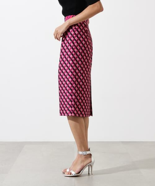 PINKY & DIANNE / ピンキーアンドダイアン スカート | ジオメトリックプリントコンビタイトスカート | 詳細5