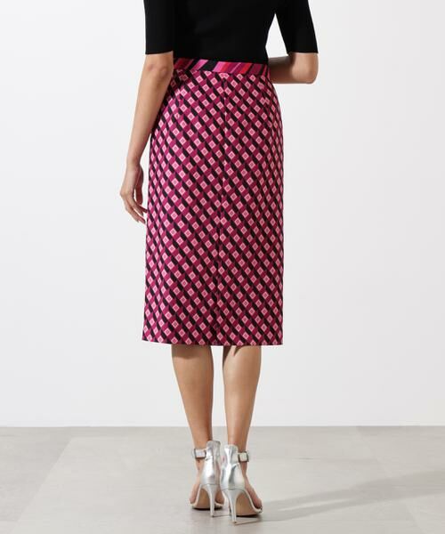 PINKY & DIANNE / ピンキーアンドダイアン スカート | ジオメトリックプリントコンビタイトスカート | 詳細6