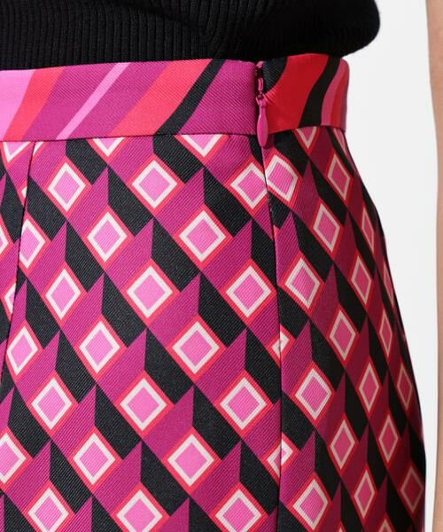PINKY & DIANNE / ピンキーアンドダイアン スカート | ジオメトリックプリントコンビタイトスカート | 詳細8