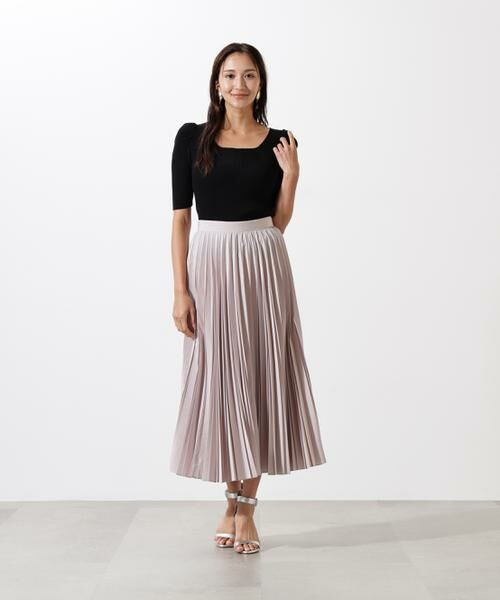 PINKY & DIANNE / ピンキーアンドダイアン スカート | ドライタフタビンテージプリーツスカート | 詳細3