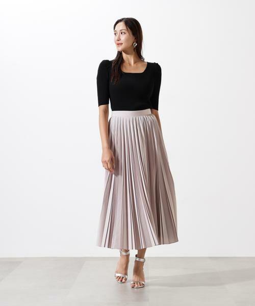 PINKY & DIANNE / ピンキーアンドダイアン スカート | ドライタフタビンテージプリーツスカート | 詳細4