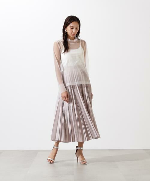 PINKY & DIANNE / ピンキーアンドダイアン スカート | ドライタフタビンテージプリーツスカート | 詳細7