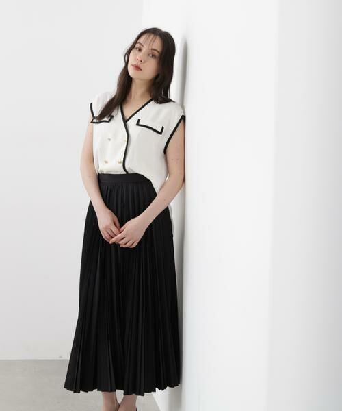 PINKY & DIANNE / ピンキーアンドダイアン スカート | ドライタフタビンテージプリーツスカート | 詳細21