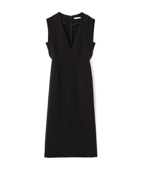 PINKY & DIANNE / ピンキーアンドダイアン ミニ丈・ひざ丈ワンピース | バイカラーＶネックジャンスカ | 詳細1