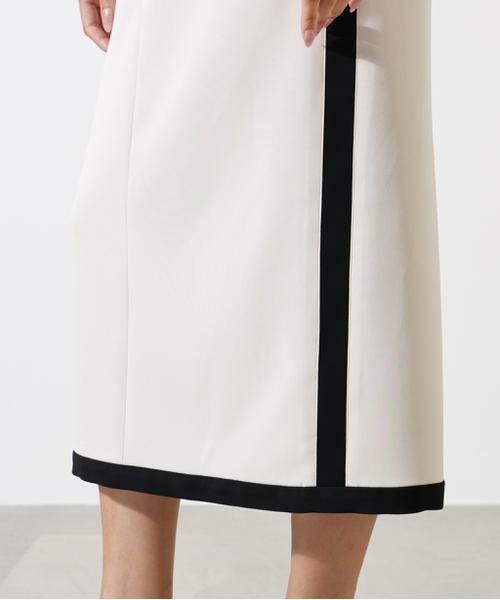 PINKY & DIANNE / ピンキーアンドダイアン ミニ丈・ひざ丈ワンピース | バイカラーＶネックジャンスカ | 詳細21