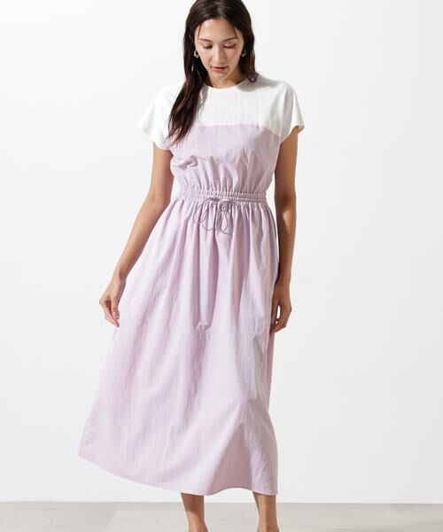 PINKY & DIANNE / ピンキーアンドダイアン ミニ丈・ひざ丈ワンピース | タフタドッキングワンピース | 詳細18