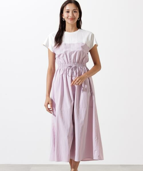 PINKY & DIANNE / ピンキーアンドダイアン ミニ丈・ひざ丈ワンピース | タフタドッキングワンピース | 詳細19