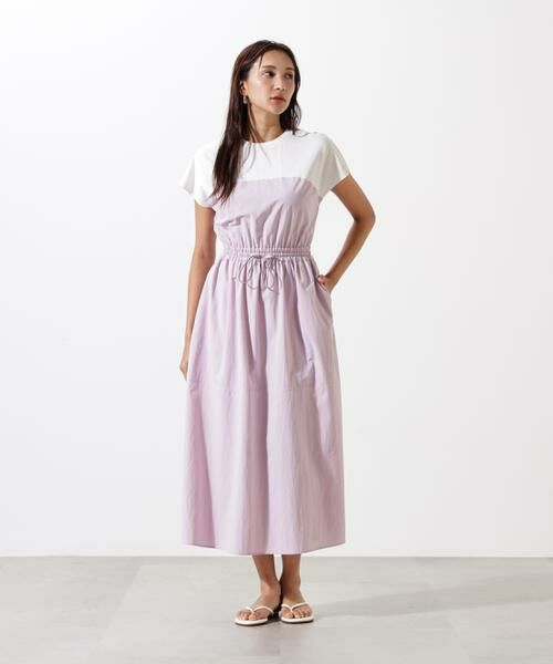 PINKY & DIANNE / ピンキーアンドダイアン ミニ丈・ひざ丈ワンピース | タフタドッキングワンピース | 詳細21