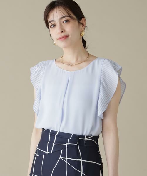 PINKY & DIANNE / ピンキーアンドダイアン シャツ・ブラウス | プリーツスリーブタックブラウス | 詳細12