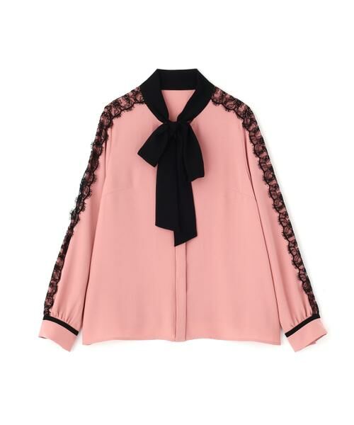 PINKY & DIANNE / ピンキーアンドダイアン シャツ・ブラウス | ◆レースコンビバイカラーリボンブラウス | 詳細8