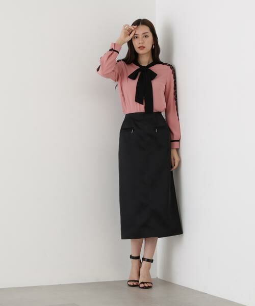 PINKY & DIANNE / ピンキーアンドダイアン シャツ・ブラウス | ◆レースコンビバイカラーリボンブラウス | 詳細11