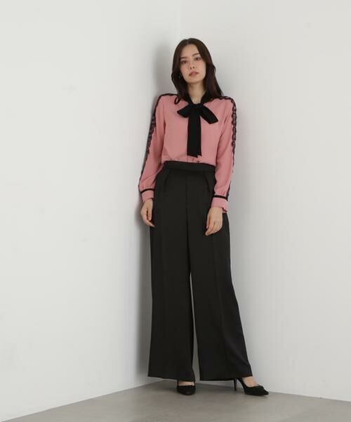 PINKY & DIANNE / ピンキーアンドダイアン シャツ・ブラウス | ◆レースコンビバイカラーリボンブラウス | 詳細13