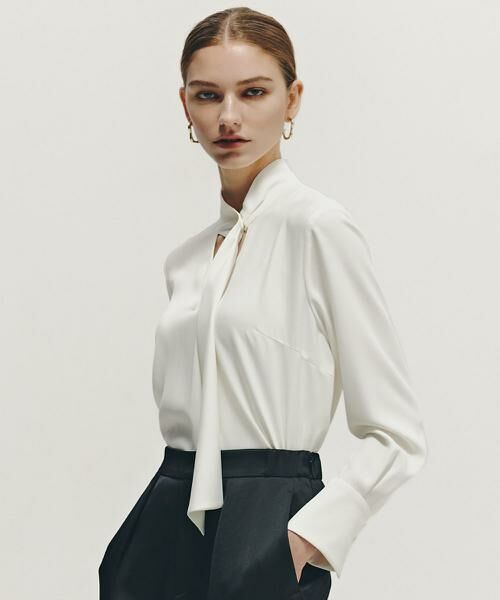 PINKY & DIANNE / ピンキーアンドダイアン シャツ・ブラウス | ◆メタル釦ボウタイブラウス | 詳細2