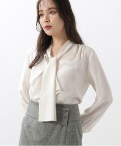 PINKY & DIANNE / ピンキーアンドダイアン シャツ・ブラウス | ［WEB/店舗限定カラー］ラッフルアクセントボウタイブラウス