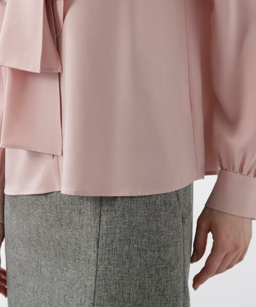 PINKY & DIANNE / ピンキーアンドダイアン シャツ・ブラウス | ［WEB/店舗限定カラー］ラッフルアクセントボウタイブラウス | 詳細11