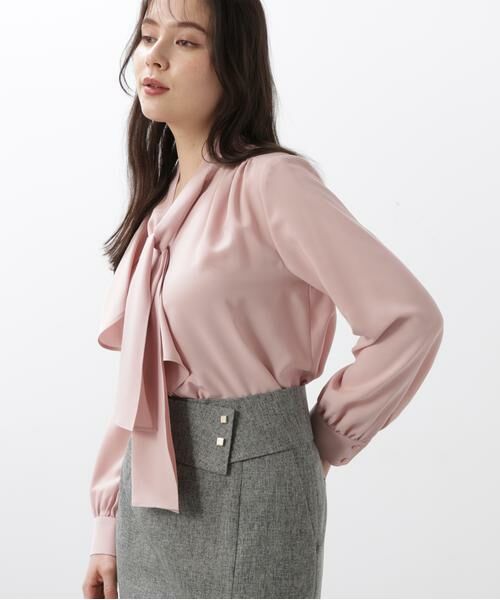 PINKY & DIANNE / ピンキーアンドダイアン シャツ・ブラウス | ［WEB/店舗限定カラー］ラッフルアクセントボウタイブラウス | 詳細3