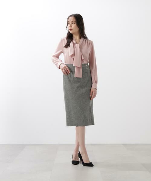 PINKY & DIANNE / ピンキーアンドダイアン シャツ・ブラウス | ［WEB/店舗限定カラー］ラッフルアクセントボウタイブラウス | 詳細4