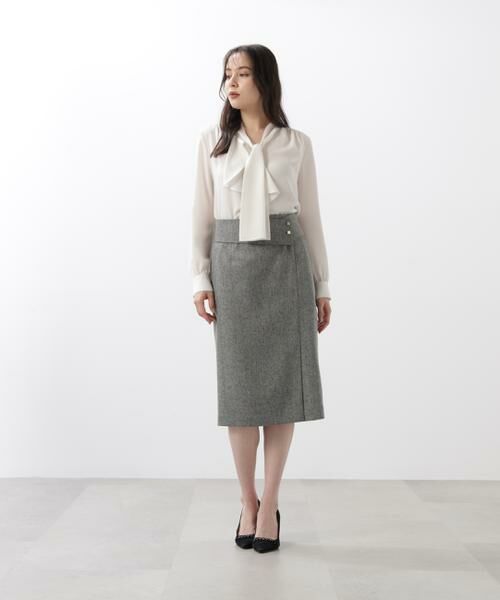 PINKY & DIANNE / ピンキーアンドダイアン シャツ・ブラウス | ［WEB/店舗限定カラー］ラッフルアクセントボウタイブラウス | 詳細17