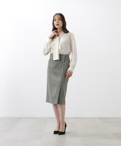 PINKY & DIANNE / ピンキーアンドダイアン シャツ・ブラウス | ［WEB/店舗限定カラー］ラッフルアクセントボウタイブラウス | 詳細18