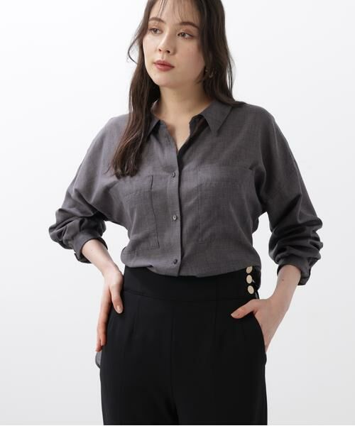 PINKY & DIANNE / ピンキーアンドダイアン シャツ・ブラウス | ◆バックレースアップシャツ | 詳細3