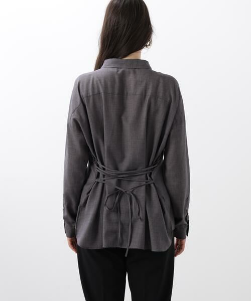 PINKY & DIANNE / ピンキーアンドダイアン シャツ・ブラウス | ◆バックレースアップシャツ | 詳細7