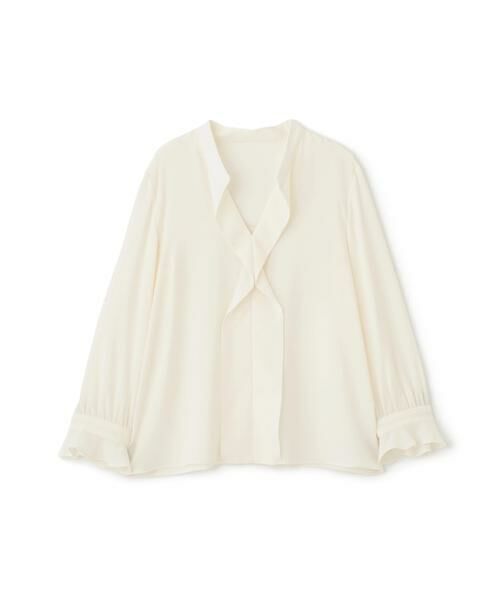 PINKY & DIANNE / ピンキーアンドダイアン シャツ・ブラウス | ◆バンドカラーラッフルブラウス | 詳細1