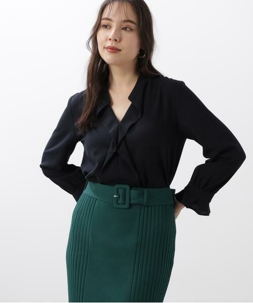 PINKY & DIANNE / ピンキーアンドダイアン シャツ・ブラウス | ◆バンドカラーラッフルブラウス | 詳細13