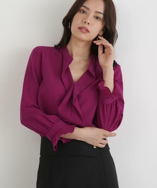 PINKY & DIANNE / ピンキーアンドダイアン シャツ・ブラウス | ◆バンドカラーラッフルブラウス | 詳細20