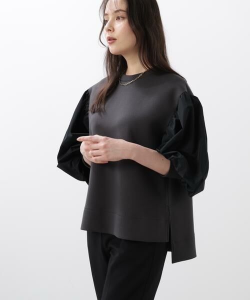 PINKY & DIANNE / ピンキーアンドダイアン シャツ・ブラウス | ◆タフタスリーブダンボールトップス | 詳細3
