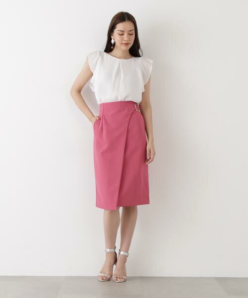 PINKY & DIANNE / ピンキーアンドダイアン スカート | サイドバックルラップ風スカート | 詳細3