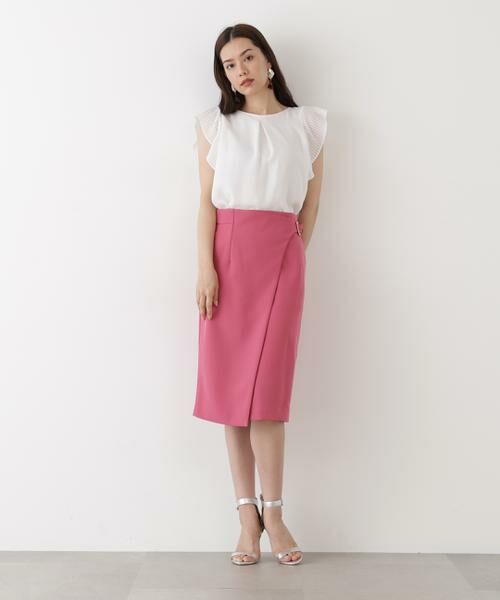 PINKY & DIANNE / ピンキーアンドダイアン スカート | サイドバックルラップ風スカート | 詳細4