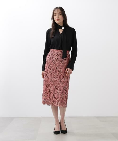 PINKY & DIANNE / ピンキーアンドダイアン スカート | ◆グラデーションフラワーレーススカート | 詳細4