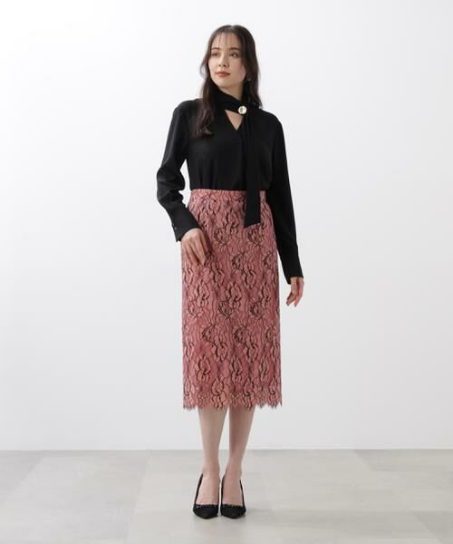 PINKY & DIANNE / ピンキーアンドダイアン スカート | ◆グラデーションフラワーレーススカート | 詳細5