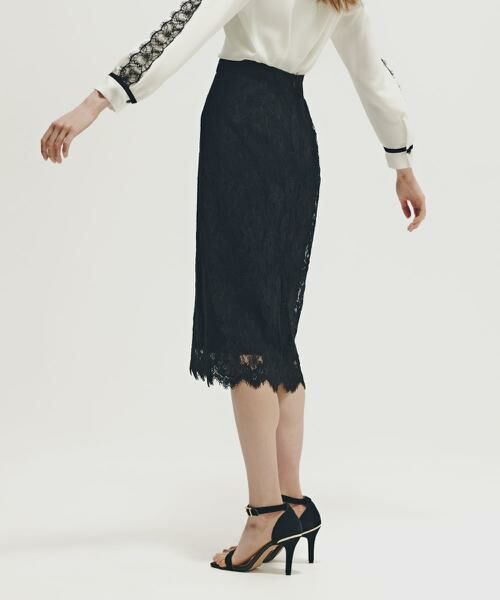 PINKY & DIANNE / ピンキーアンドダイアン スカート | ◆グラデーションフラワーレーススカート | 詳細10