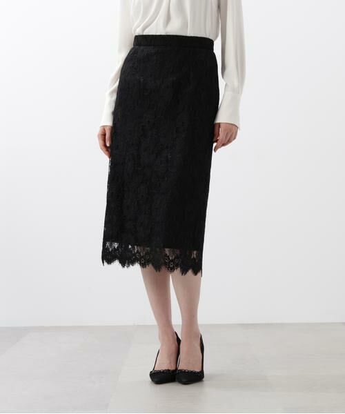 PINKY & DIANNE / ピンキーアンドダイアン スカート | ◆グラデーションフラワーレーススカート | 詳細12