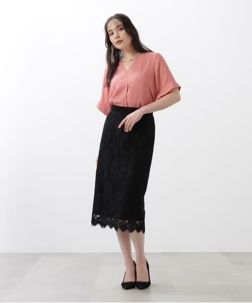 PINKY & DIANNE / ピンキーアンドダイアン スカート | ◆グラデーションフラワーレーススカート | 詳細15