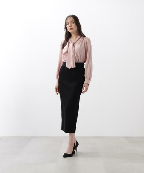 PINKY & DIANNE / ピンキーアンドダイアン スカート | ◆ベルト付き総針ニットタイトスカート | 詳細3